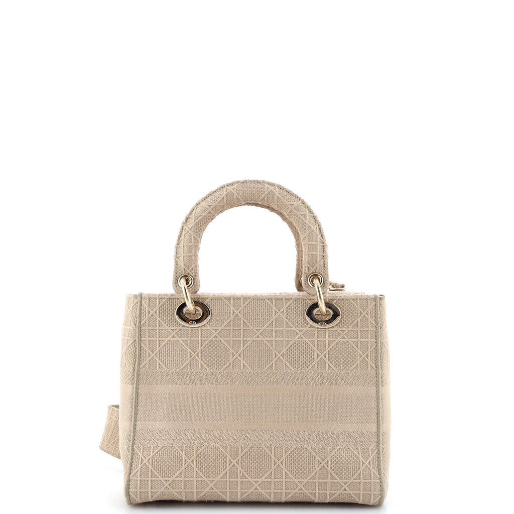 Lady D-Lite Bag Cannage Embroidered Canvas Medium