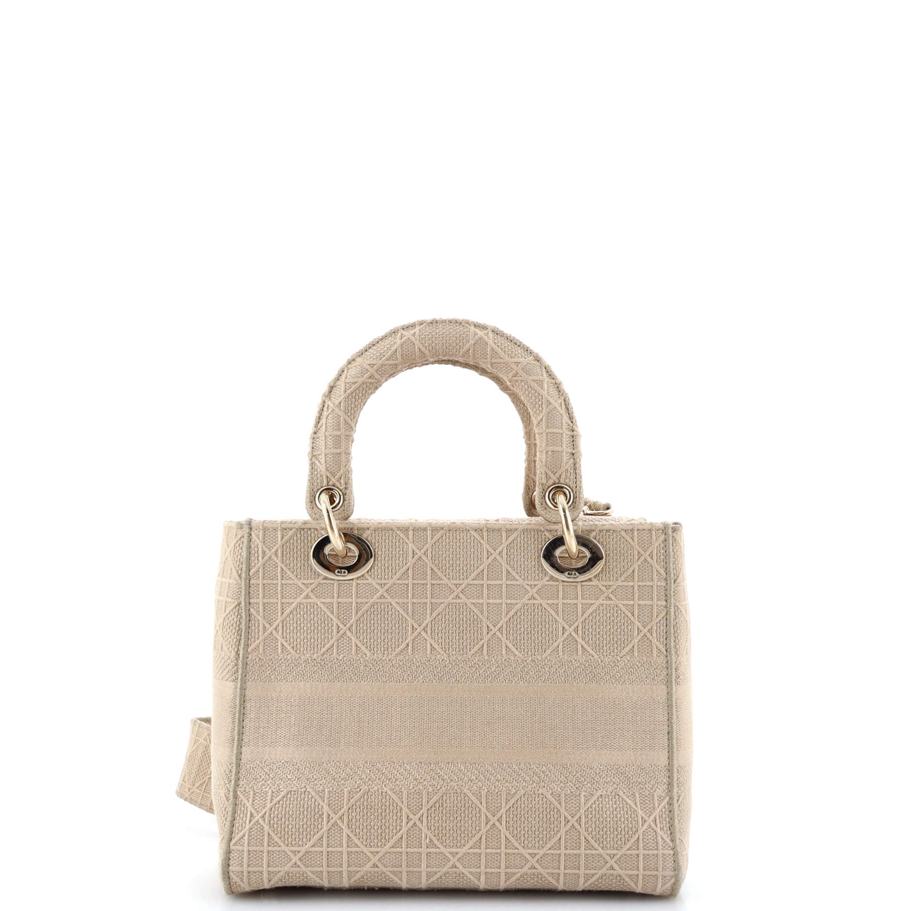 Lady D-Lite Bag Cannage Embroidered Canvas Medium