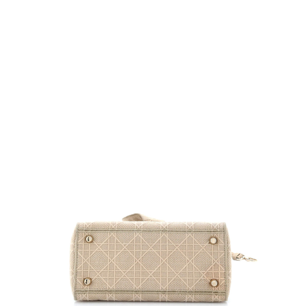 Lady D-Lite Bag Cannage Embroidered Canvas Medium
