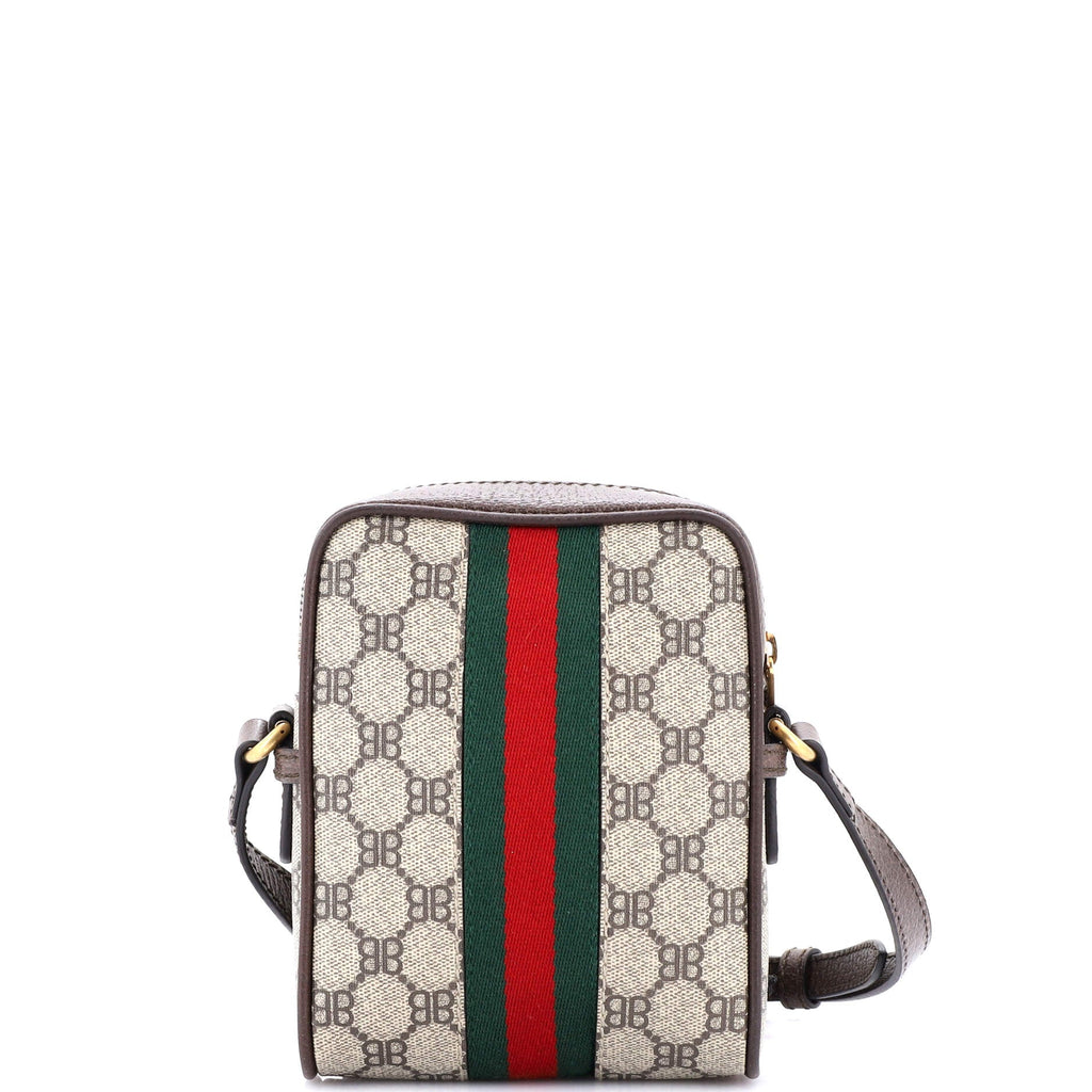 x Gucci The Hacker Project Zip Messenger Bag BB Coated Canvas Mini