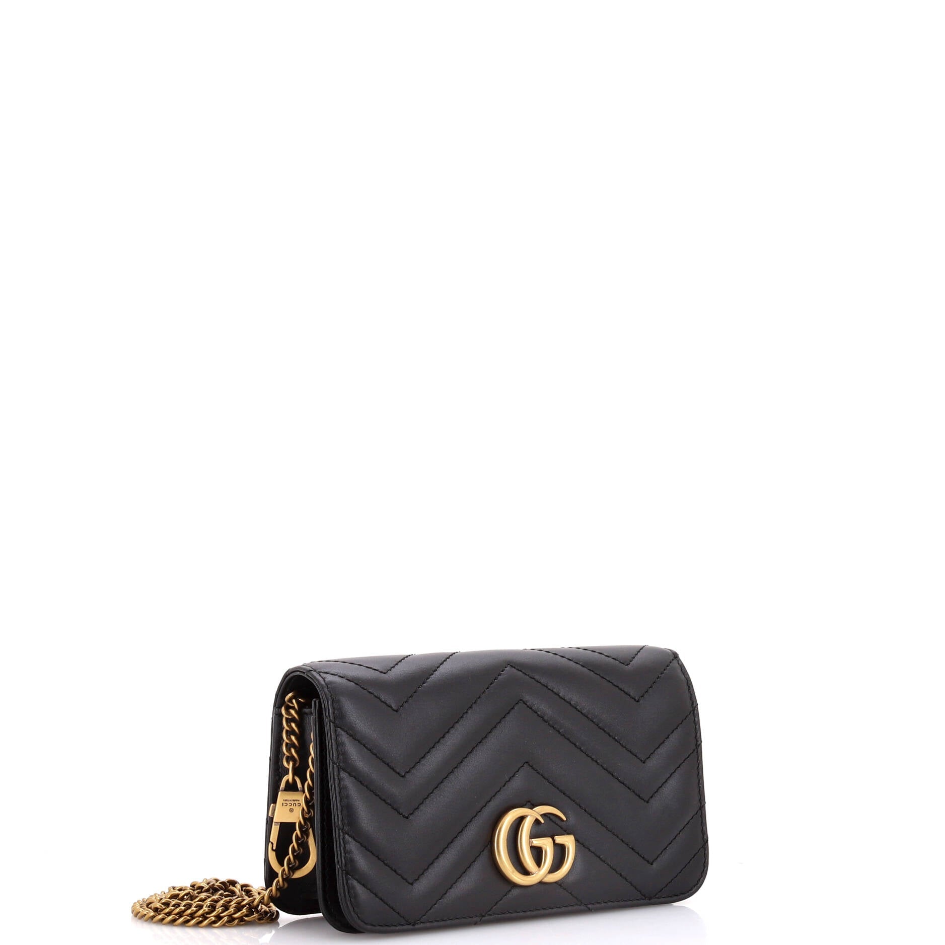 GG Marmont Chain Flap Bag Matelasse Leather Mini