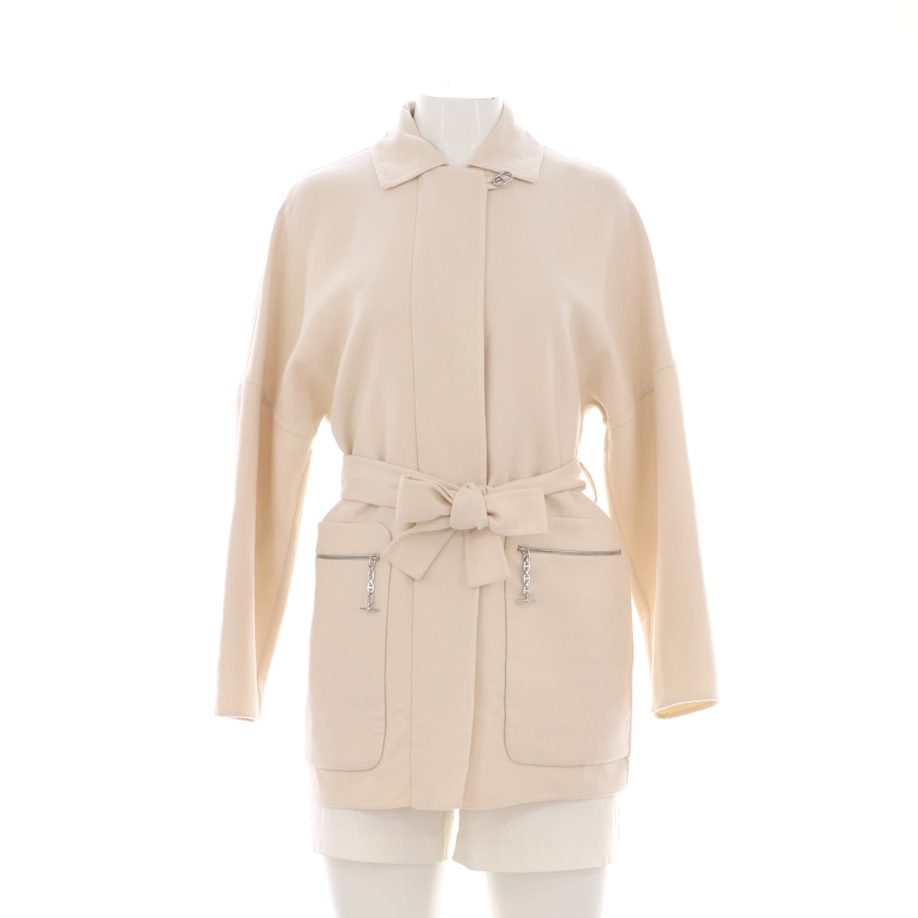 Women's Two Pocket Belted Coat Cashmere