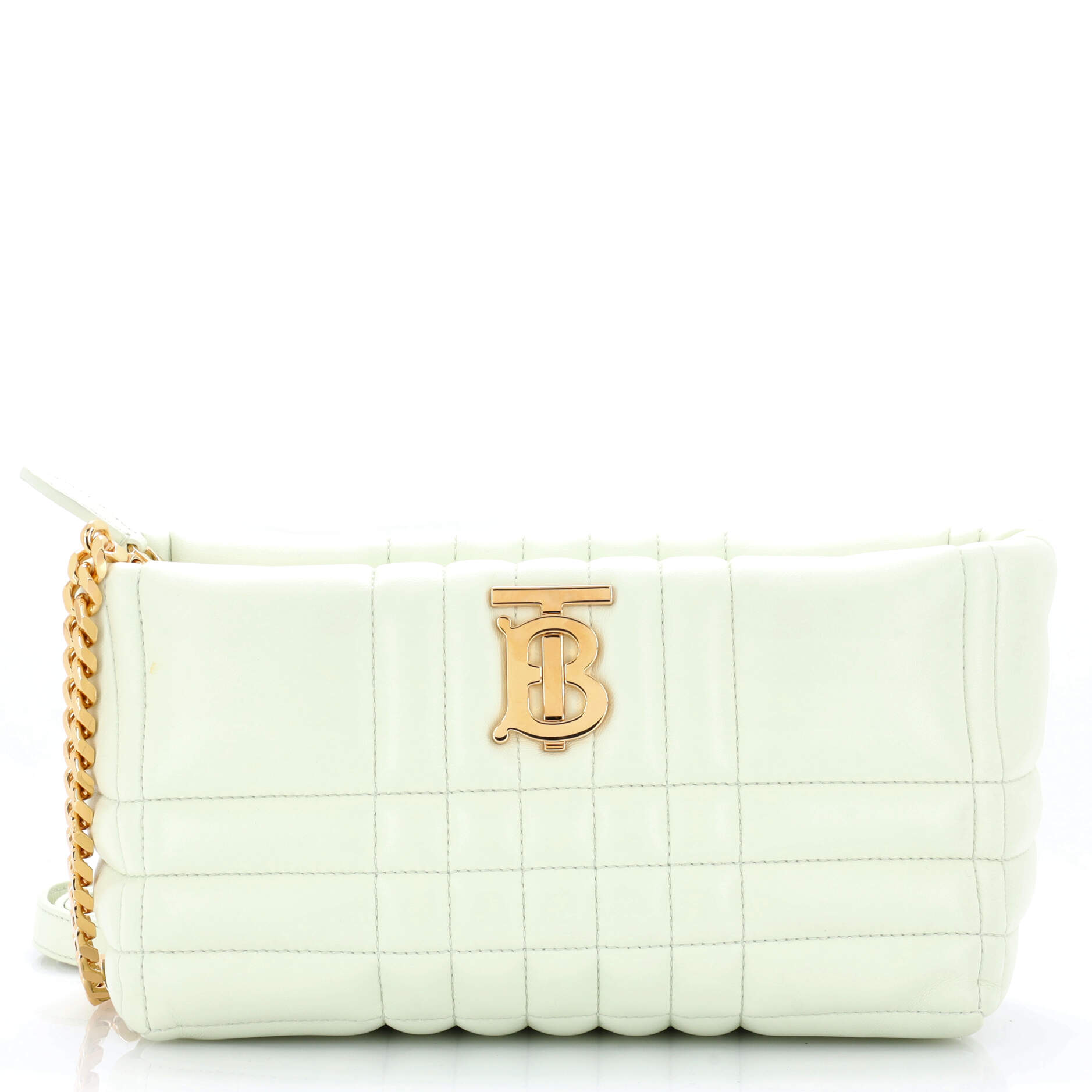 Lola Zip Shoulder Bag Quilted Leather Small