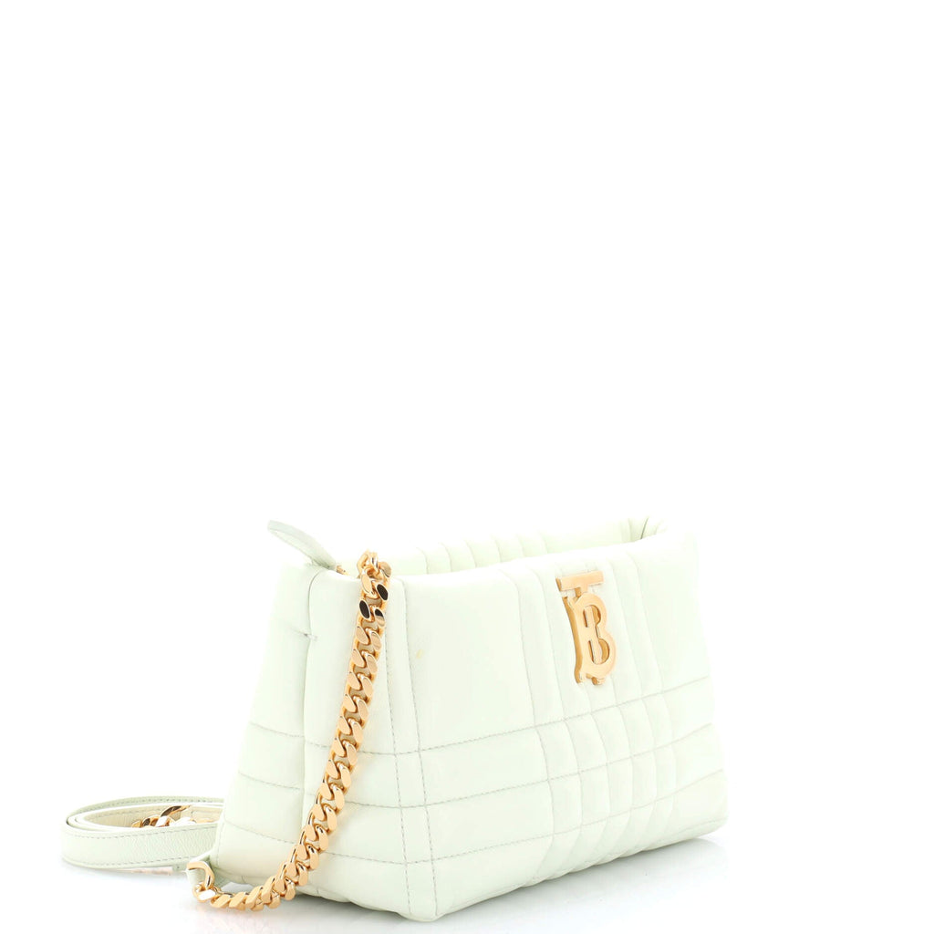 Lola Zip Shoulder Bag Quilted Leather Small