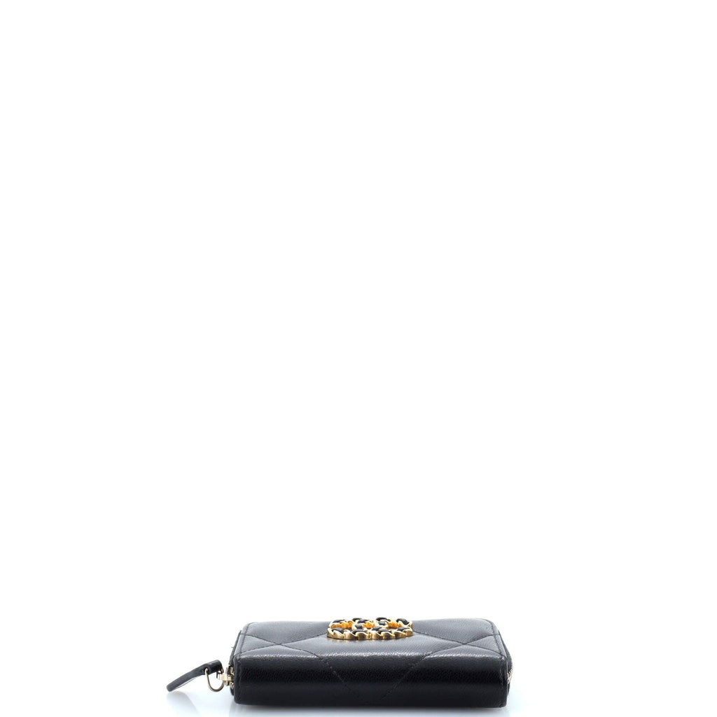 19 Zip Coin Purse Quilted Leather