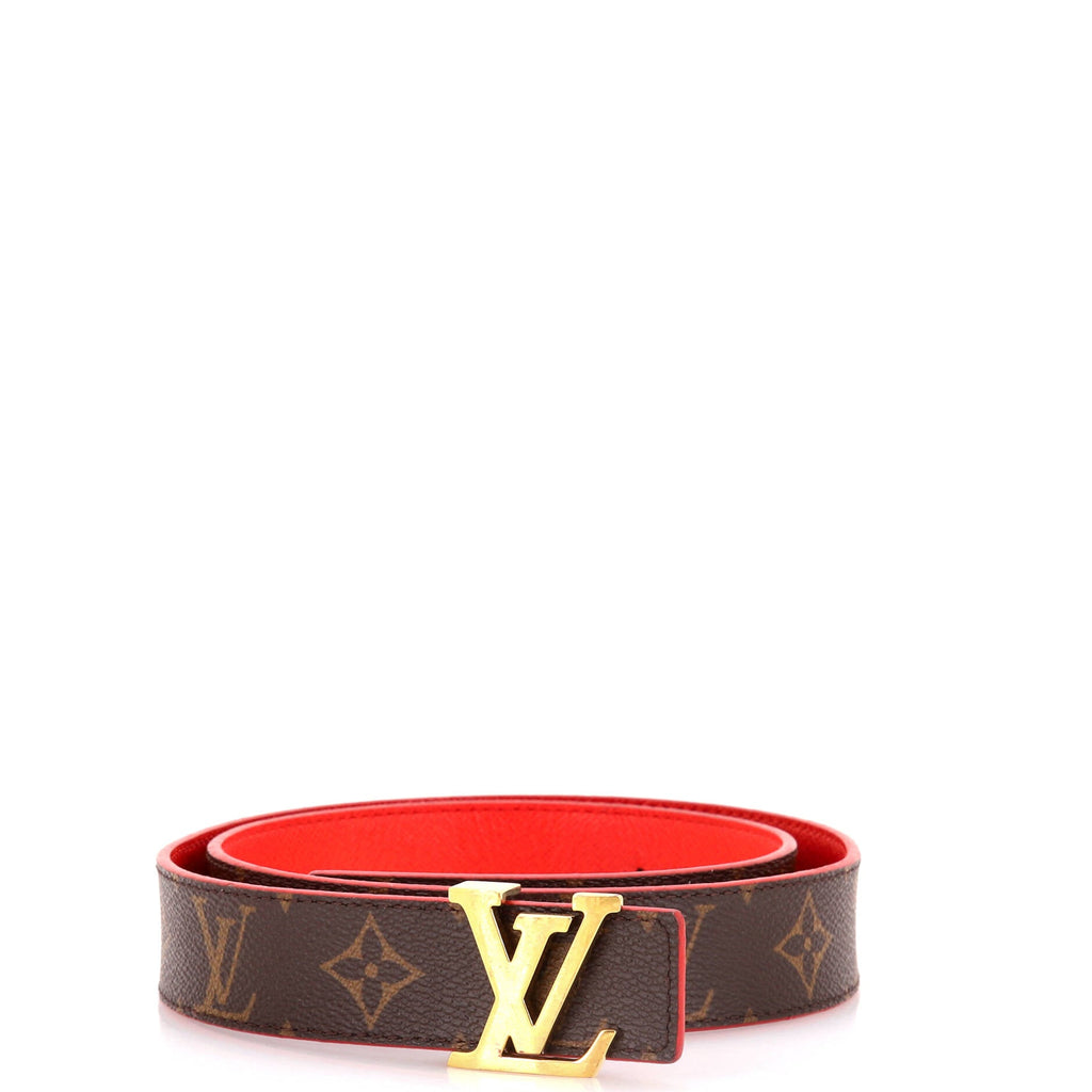 LV Initiales Reversible Belt Monogram Canvas and Leather Thin