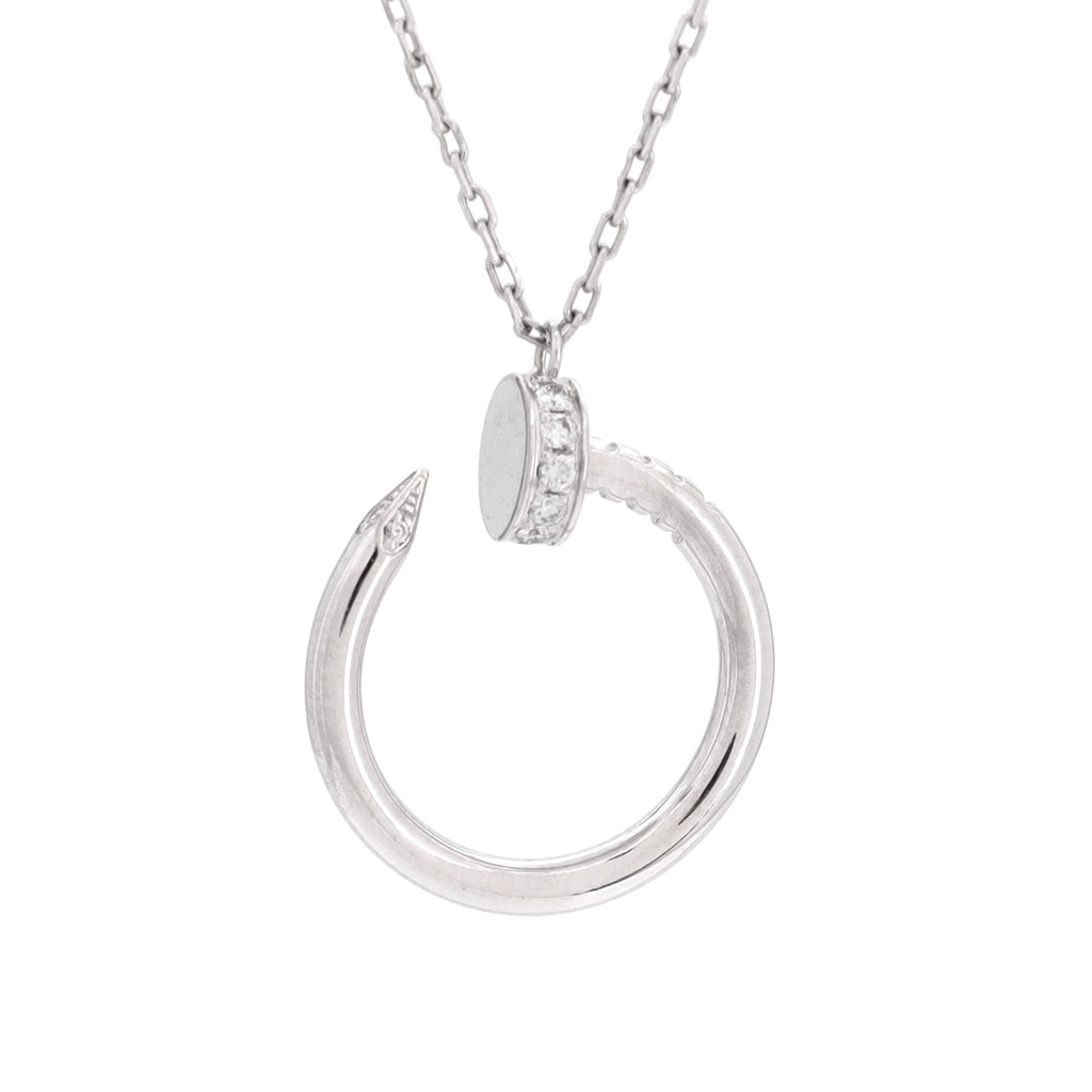 Juste un Clou Pendant Necklace 18K White Gold with Diamonds