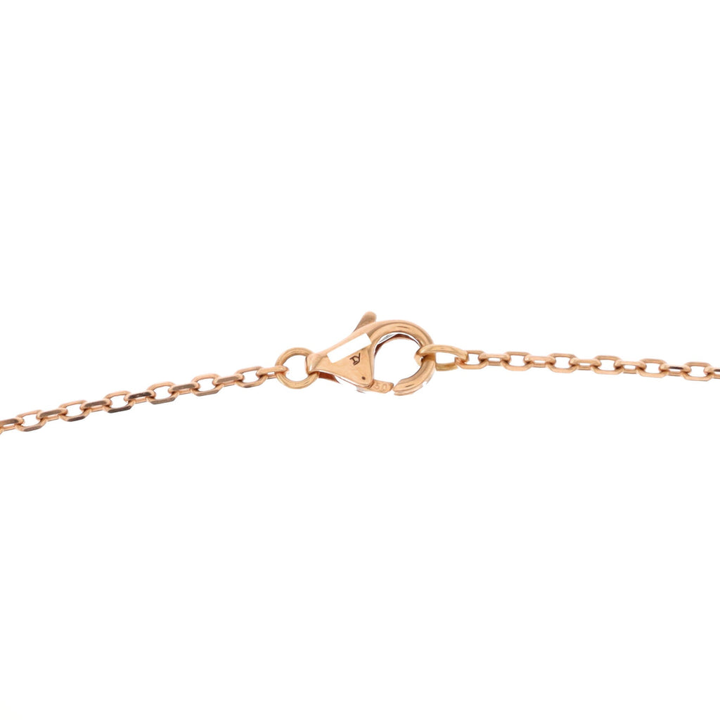 Love Interlocking Pave Necklace 18K Rose Gold and Diamonds