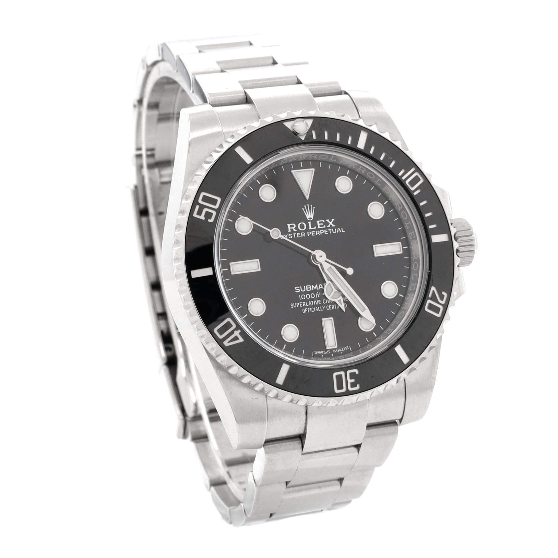 Oyster Perpetual Submariner Automatic Watch Stainless Steel and Cerachrom 40