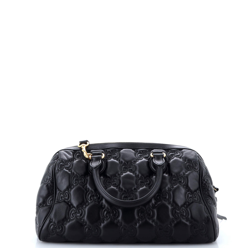 Ophidia Convertible Boston Top Handle Bag GG Matelasse Leather Medium