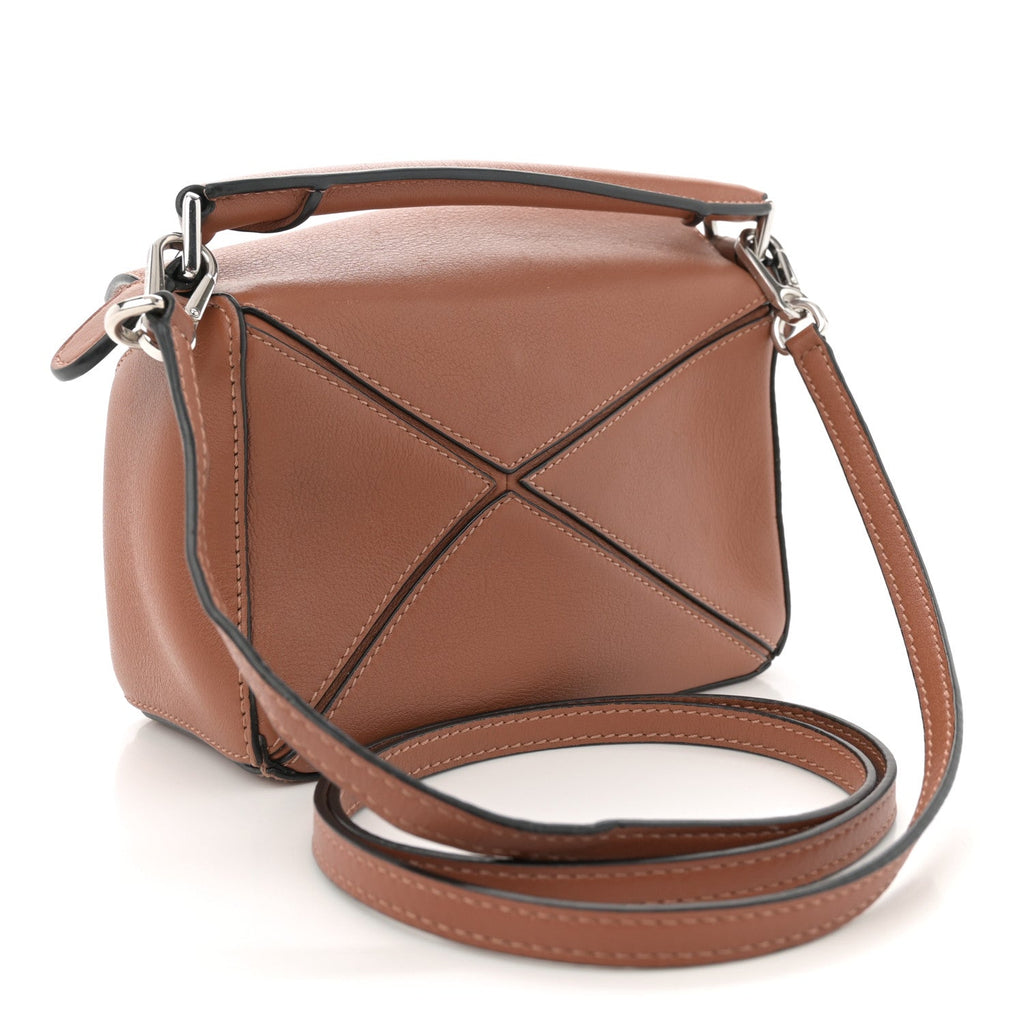 Calfskin Mini Puzzle Bag Tan