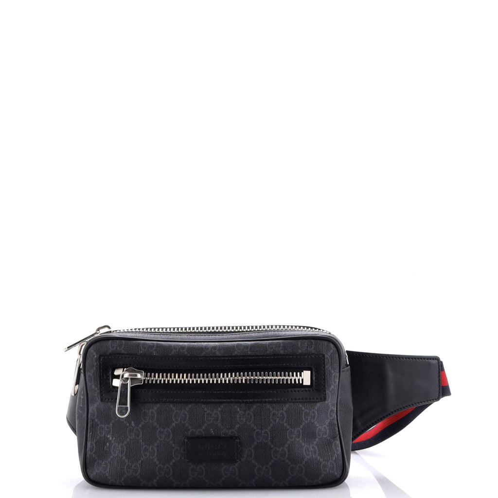Front Pocket Camera Bag GG Crystal Coated Canvas Mini