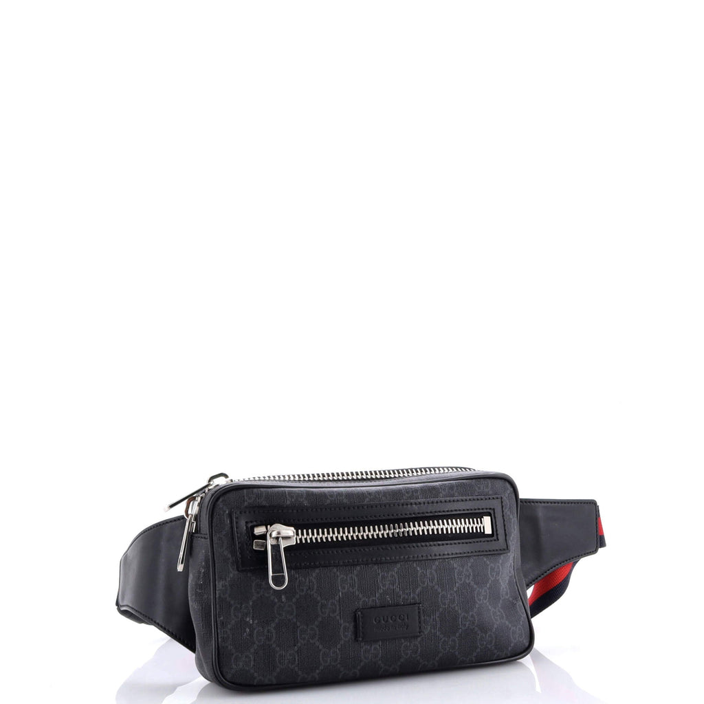 Front Pocket Camera Bag GG Crystal Coated Canvas Mini