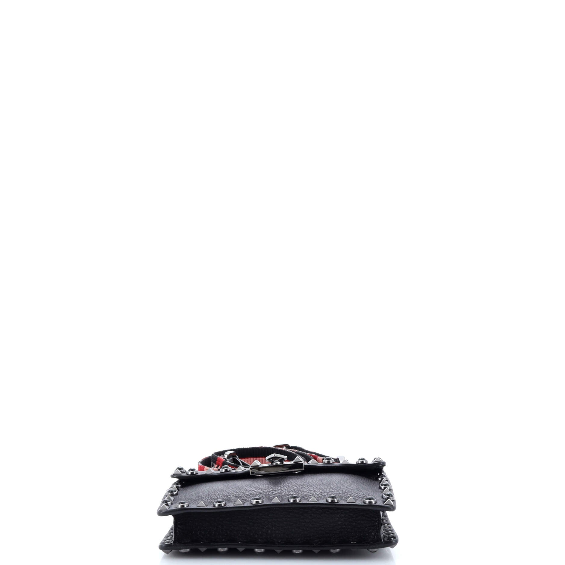 Rolling Rockstud Crossbody Bag Leather with Cabochons Small