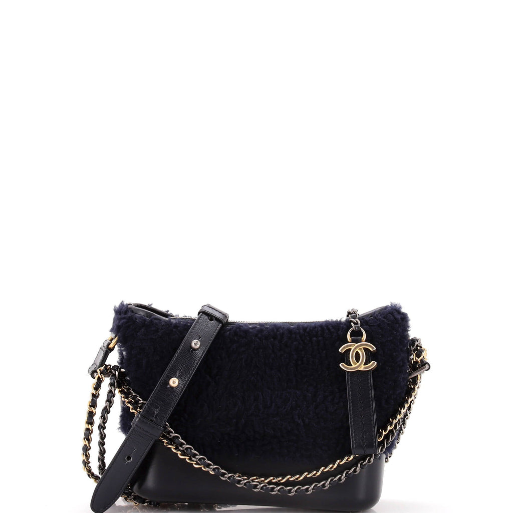 Gabrielle Hobo Shearling and Leather Small