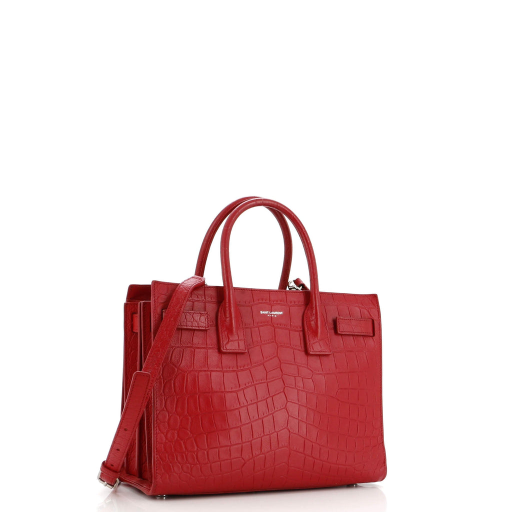 Sac de Jour NM Bag Crocodile Embossed Leather Nano