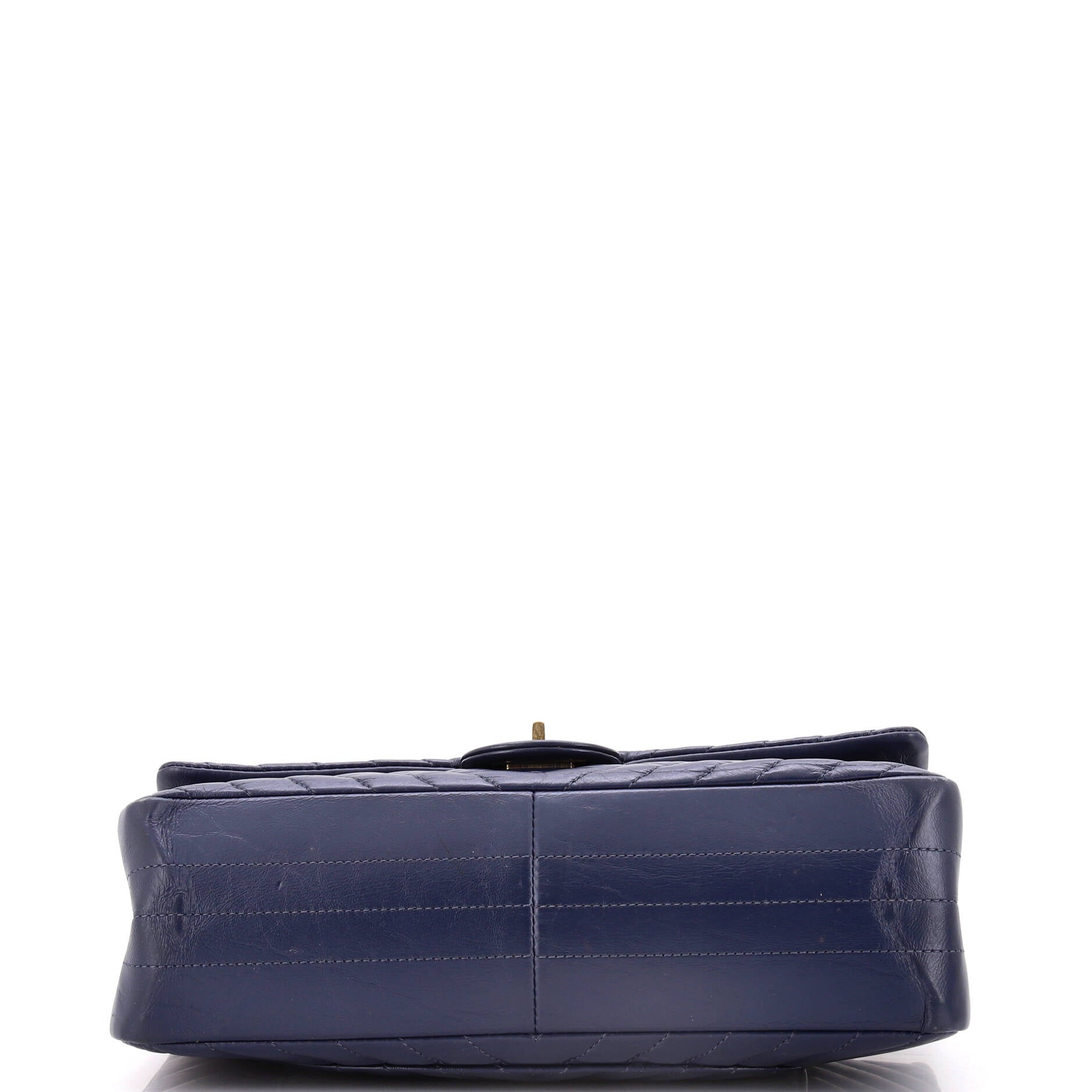 Reissue 2.55 Flap Bag Chevron Aged Calfskin 226