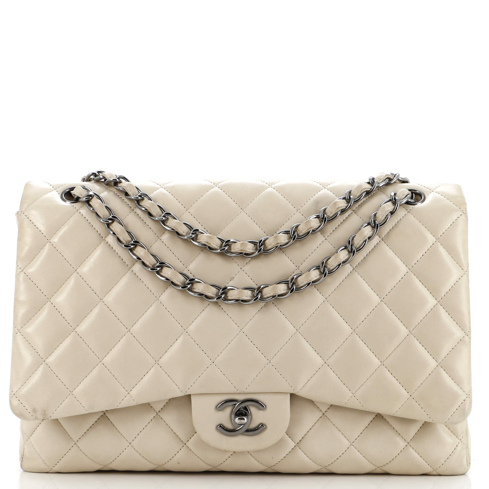 Classic Single Flap Bag Quilted Lambskin Jumbo