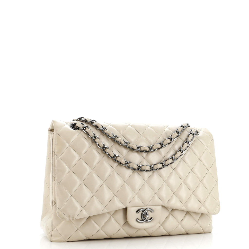 Classic Single Flap Bag Quilted Lambskin Jumbo