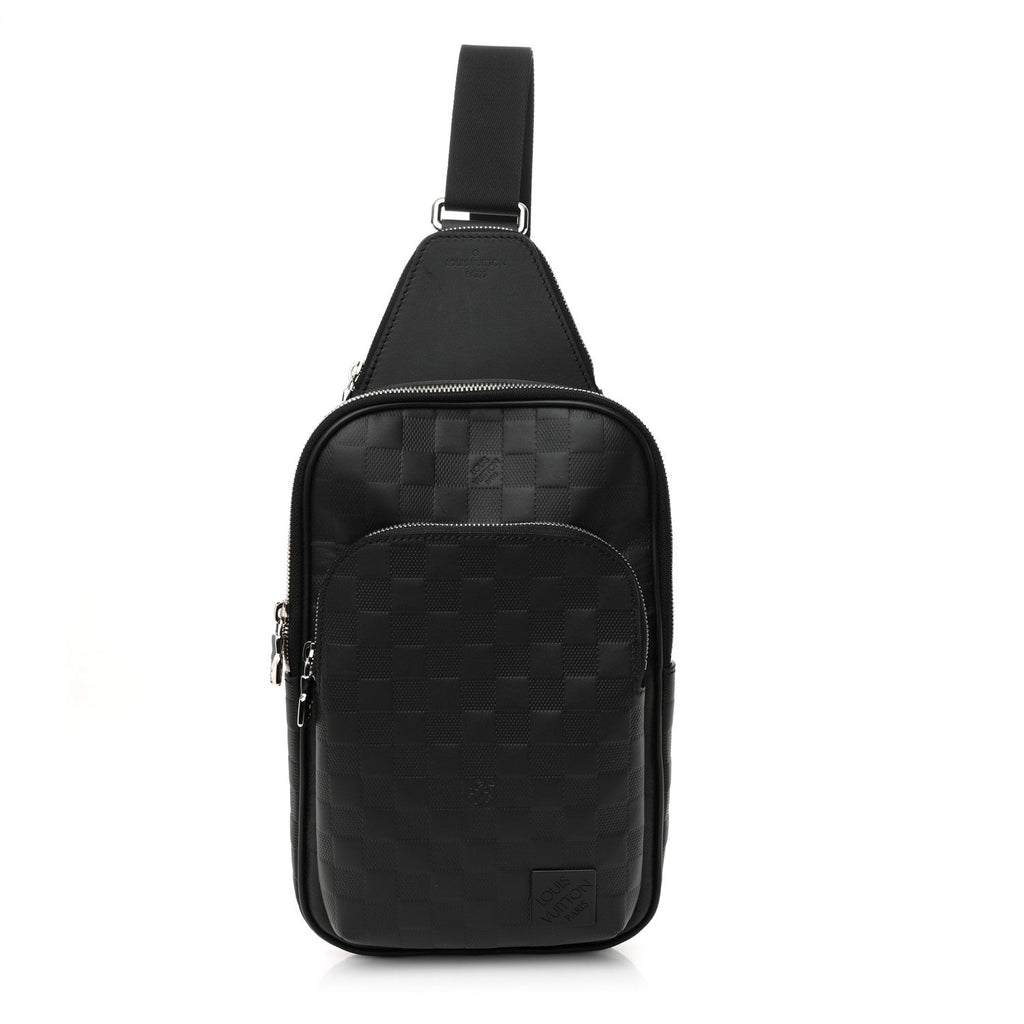 Damier Infini Avenue Sling Bag NM Onyx