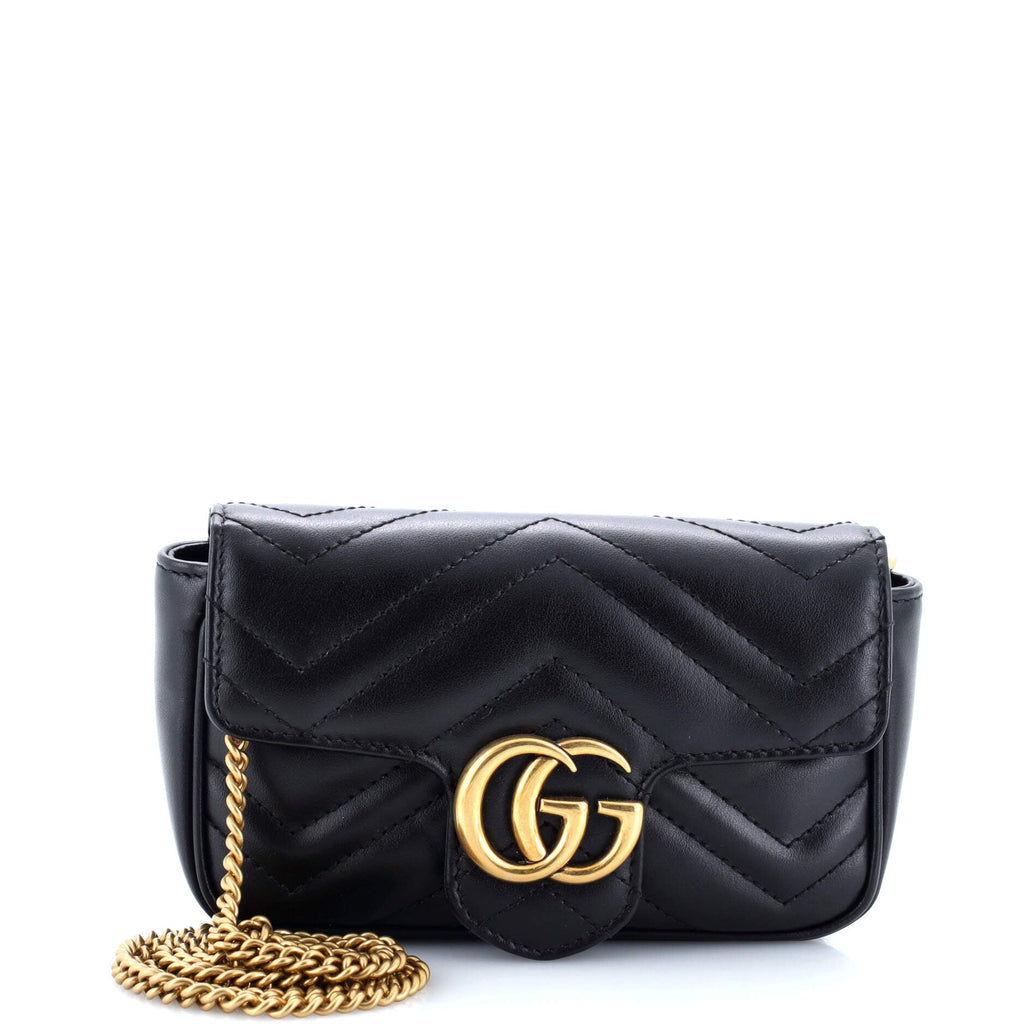GG Marmont Flap Bag Matelasse Leather Super Mini