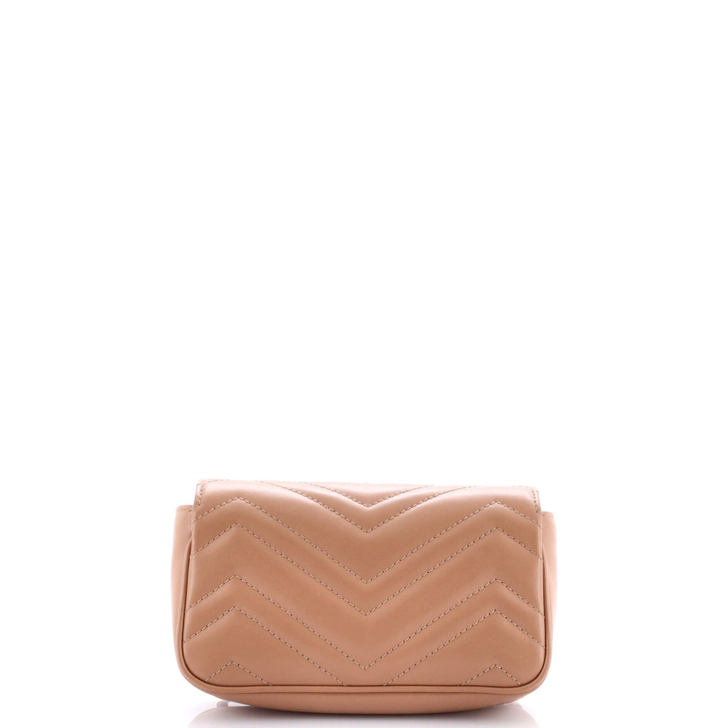 GG Marmont Flap Belt Bag Matelasse Leather