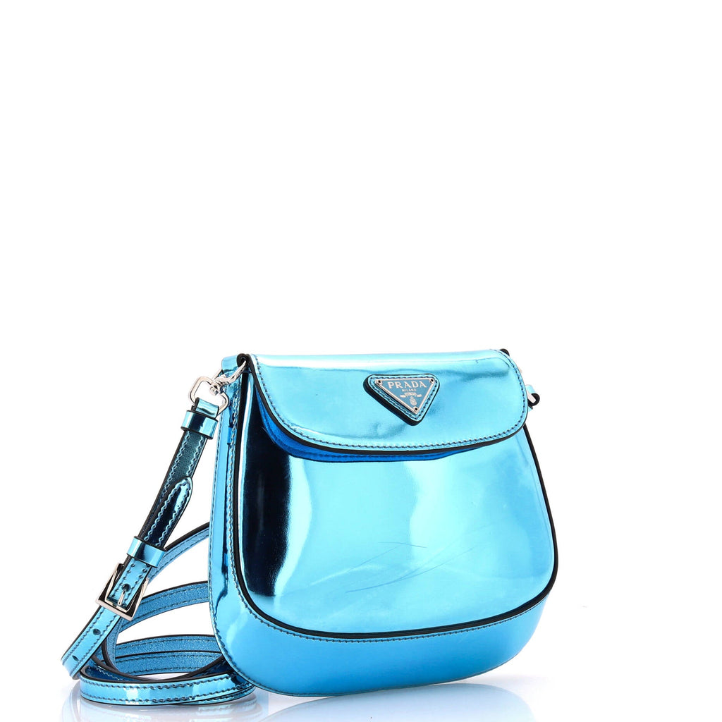 Cleo Flap Shoulder Bag Spazzolato Leather Mini