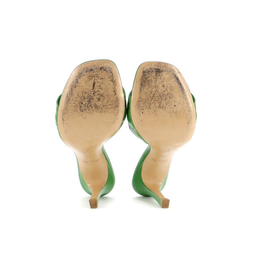 Women's Revival Heeled Mules Monogram Embossed Leather