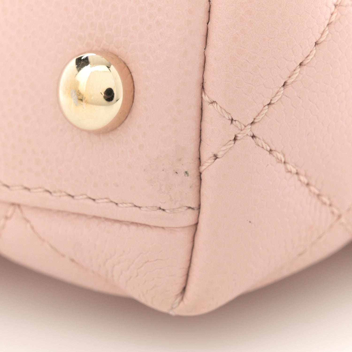 Caviar Quilted Extra Mini Coco Handle Flap Light Pink