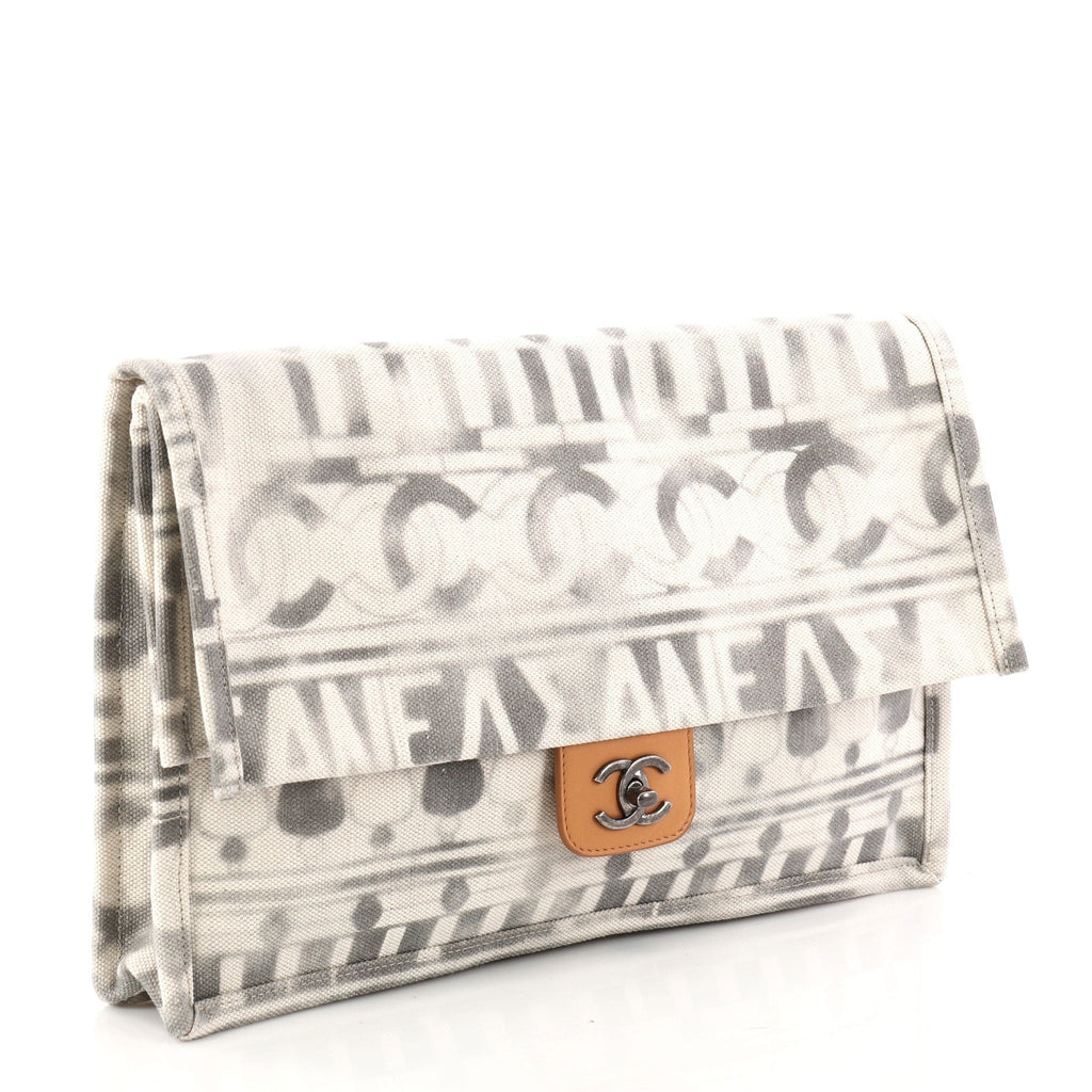 Iliad Clutch Bag Printed Toile