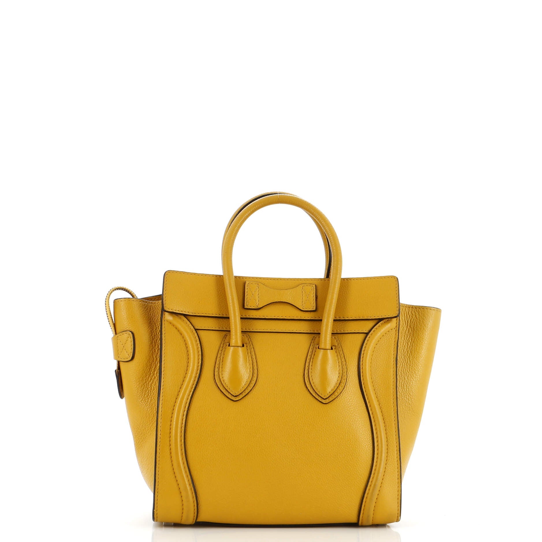 Luggage Bag Grainy Leather Micro
