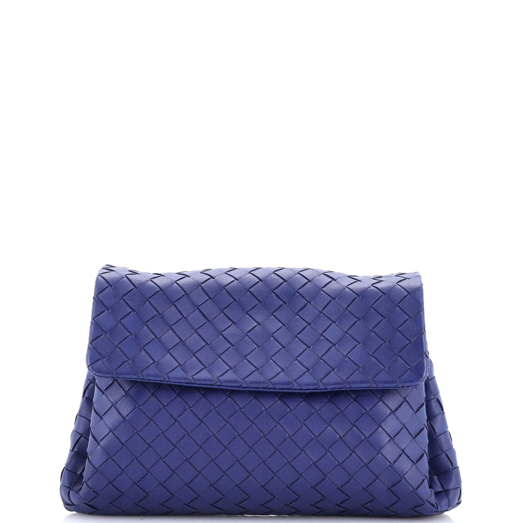 Compartment Flap Clutch Intrecciato Nappa Medium