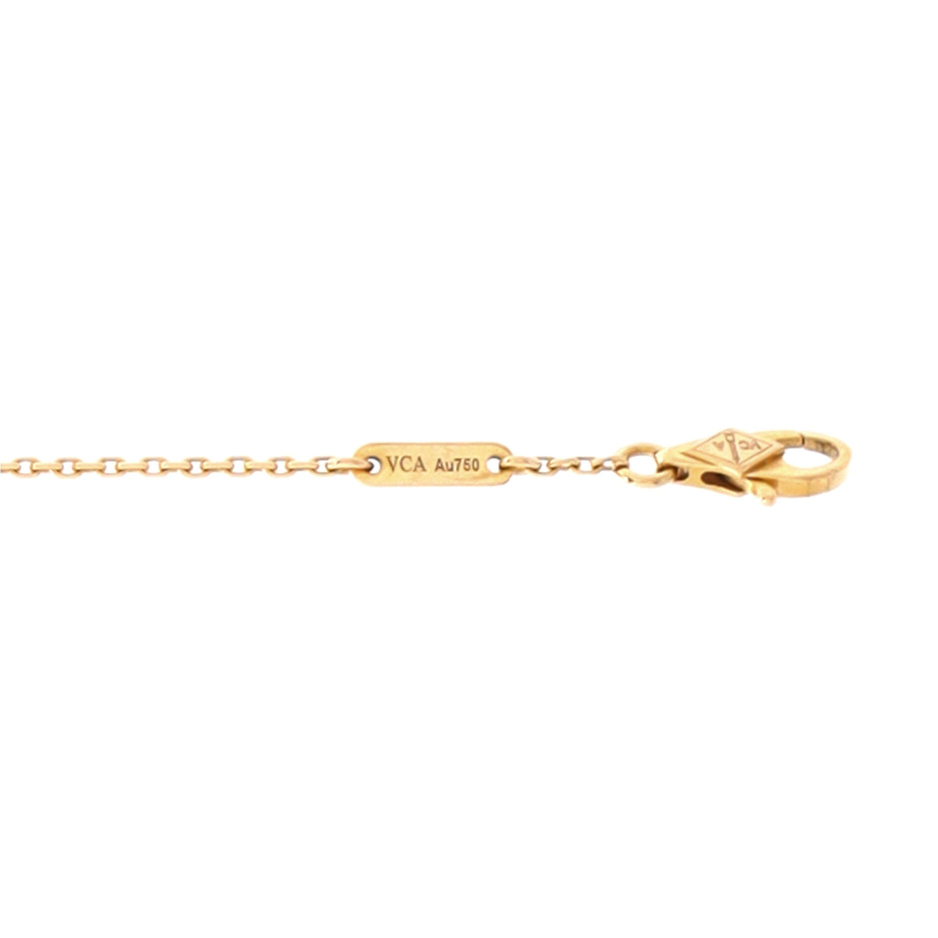 Sweet Alhambra Bracelet 18K Rose Gold and Carnelian