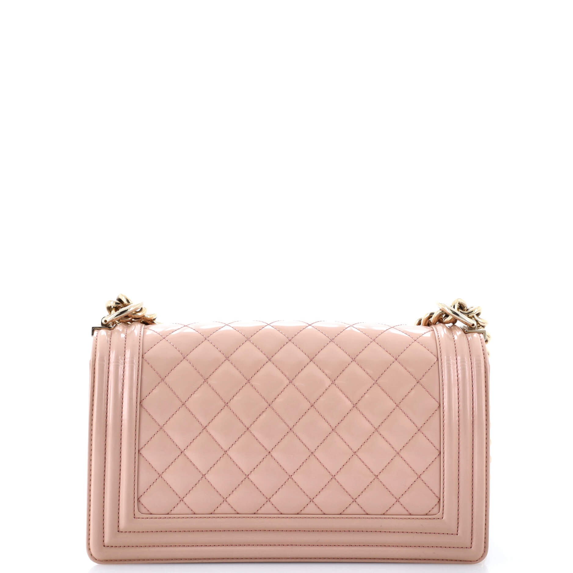 Boy Flap Bag Quilted Iridescent Glazed Calfskin Old Medium