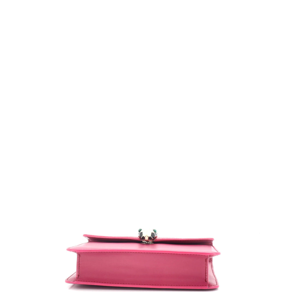 Serpenti Forever Square Shoulder Bag Leather and Stingray Small