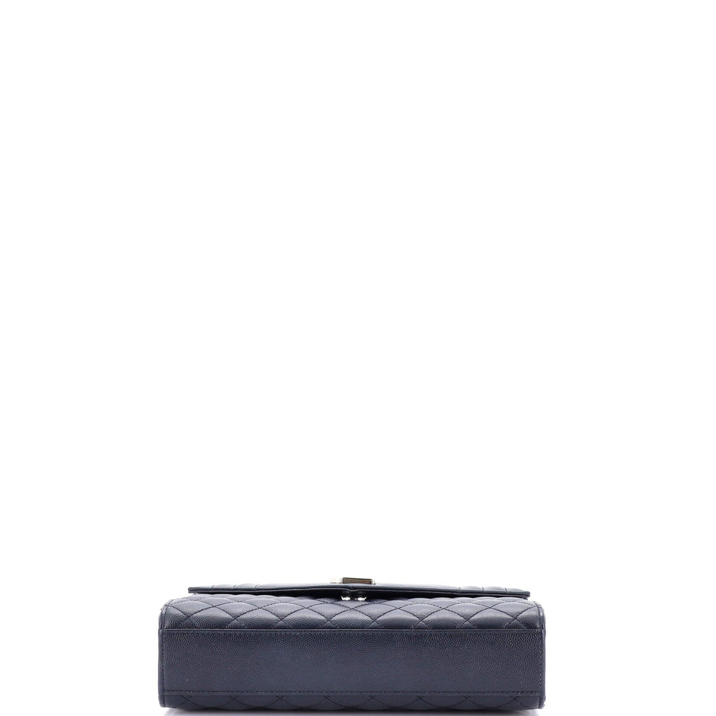 Classic Monogram Envelope Satchel Mixed Matelasse Leather Medium