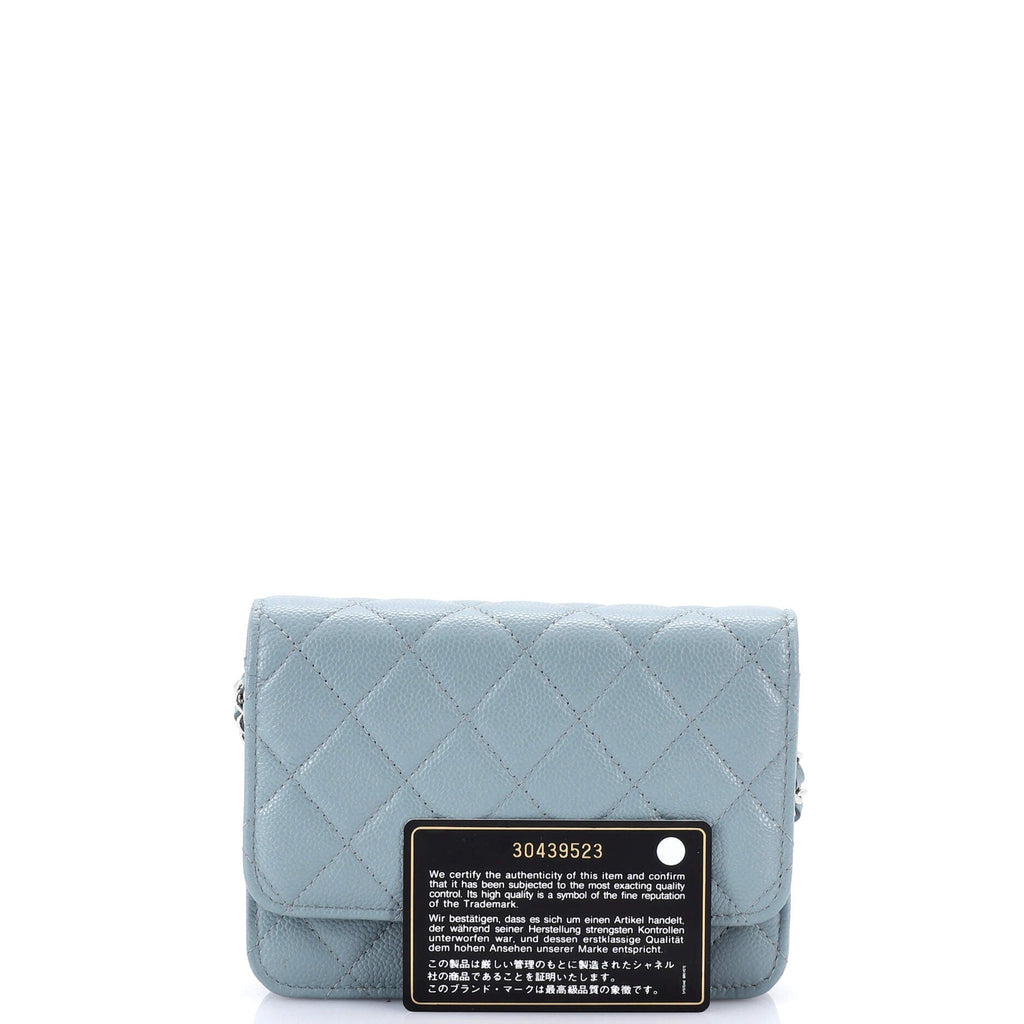 Wallet on Chain Quilted Caviar Mini