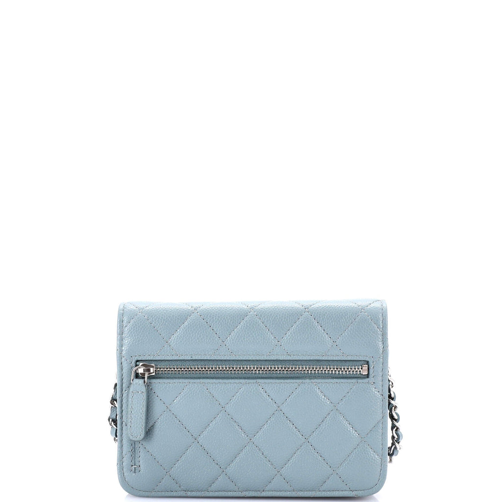 Wallet on Chain Quilted Caviar Mini