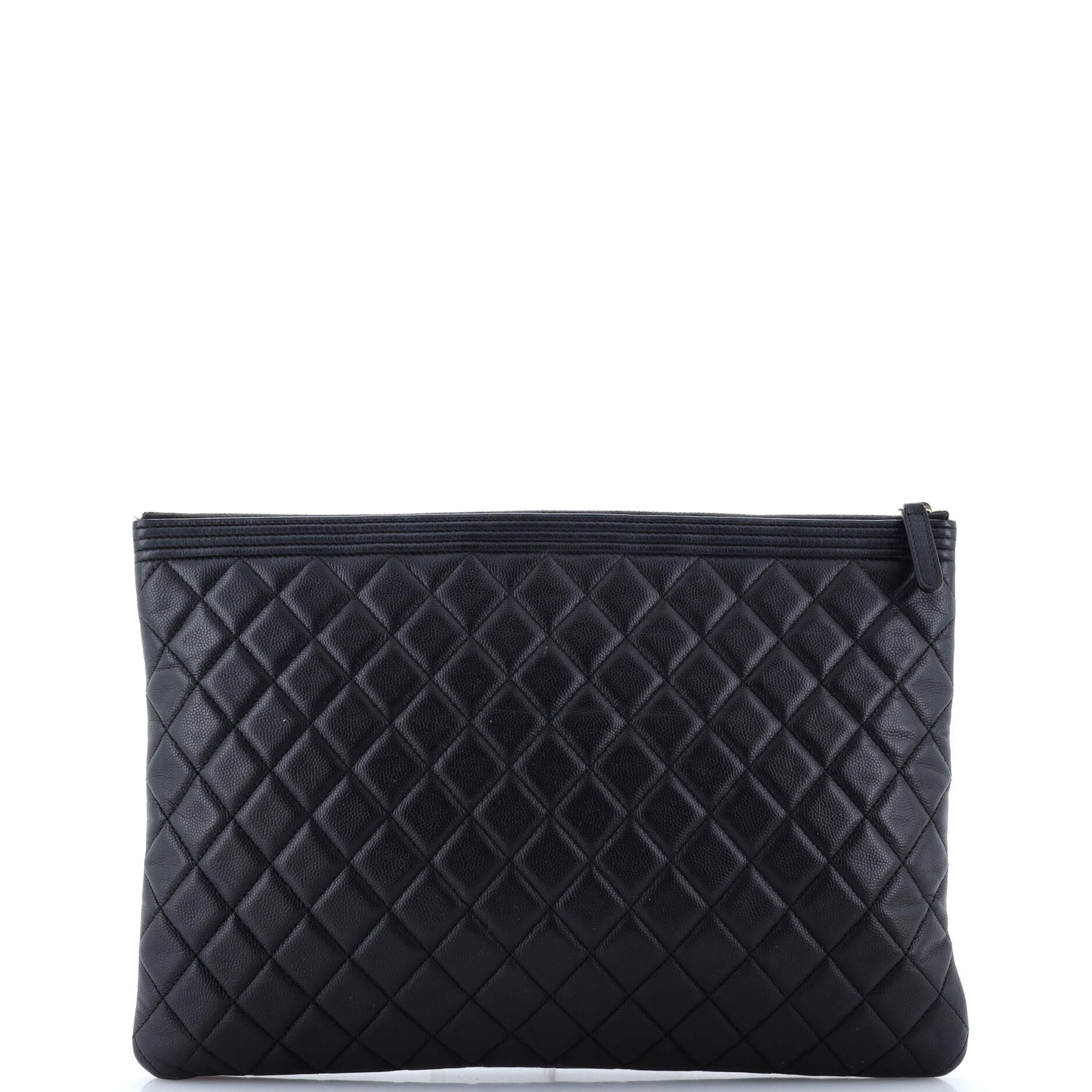 Boy O Case Clutch Quilted Caviar Large