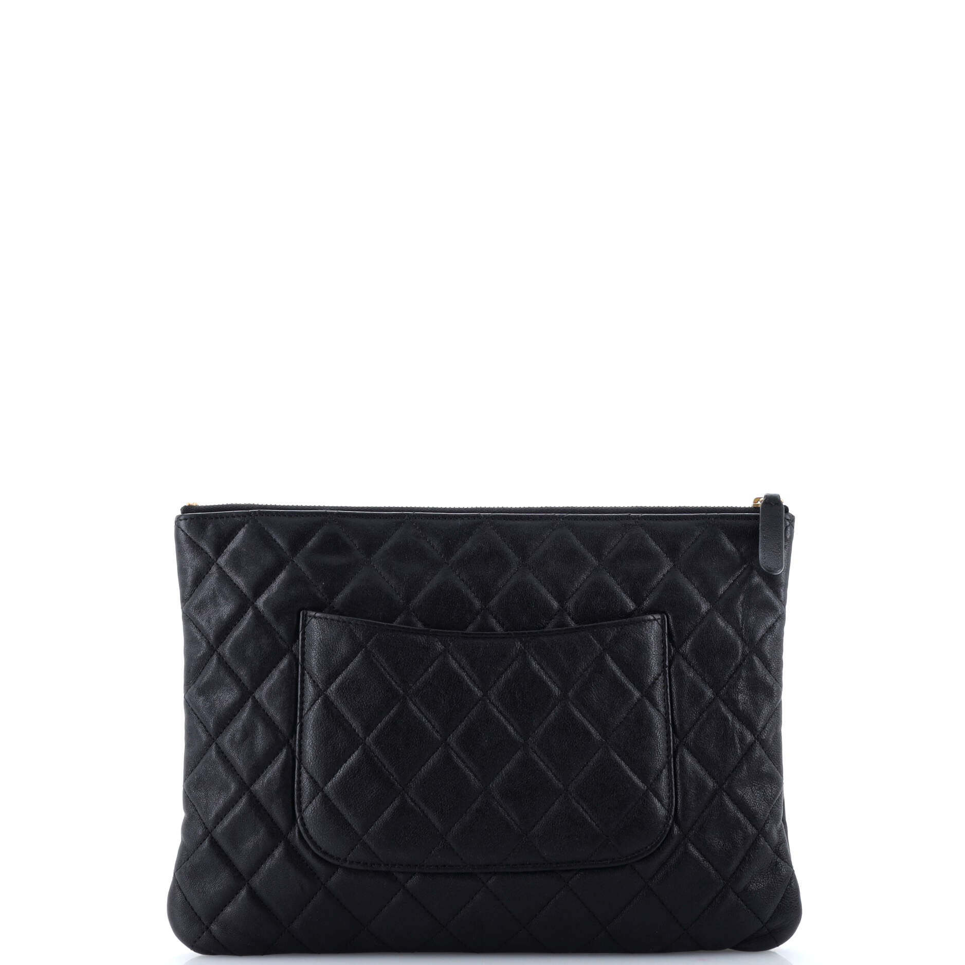 Chain Infinity O Case Clutch Quilted Goatskin Medium