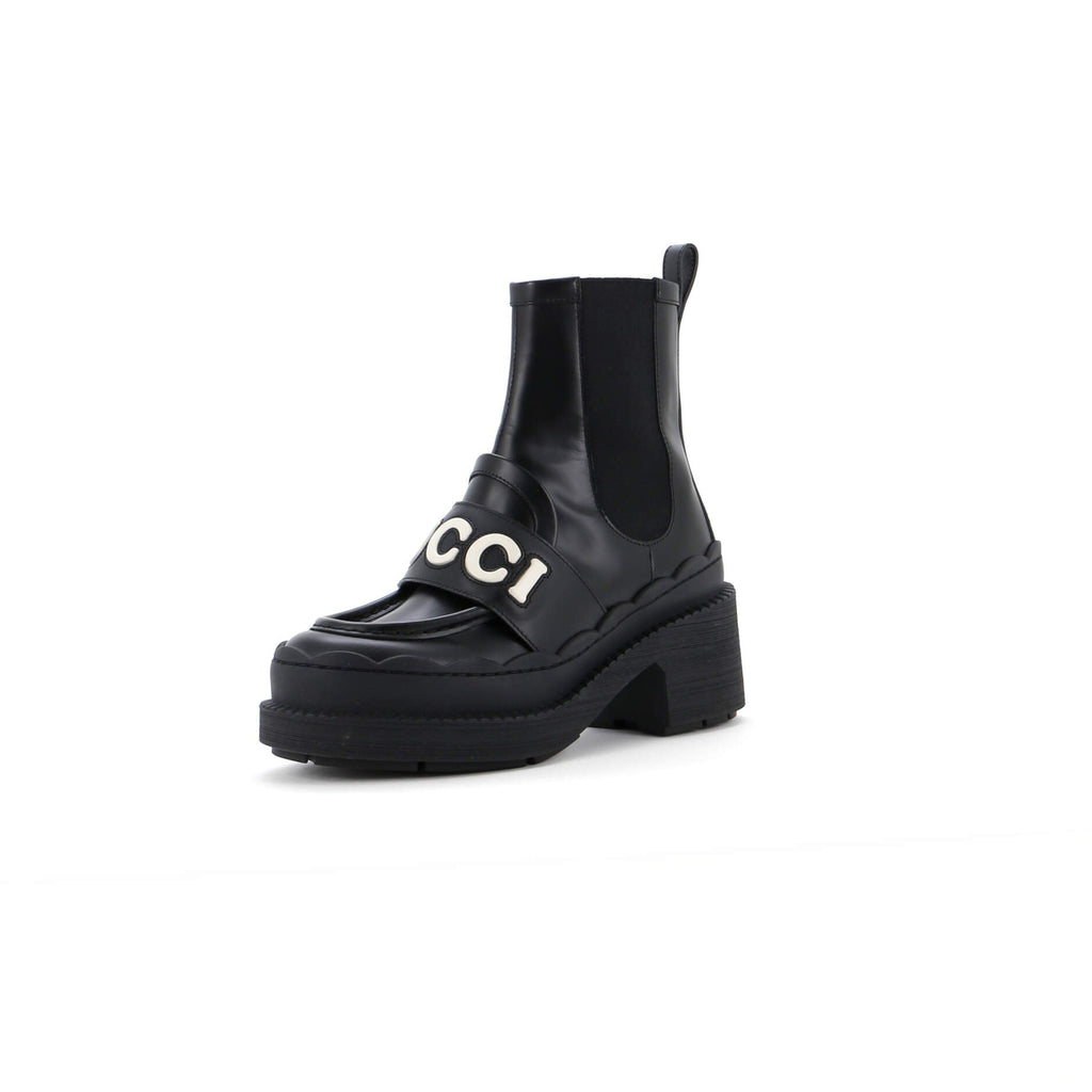 Women's Ornella Logo Ankle Boots Leather