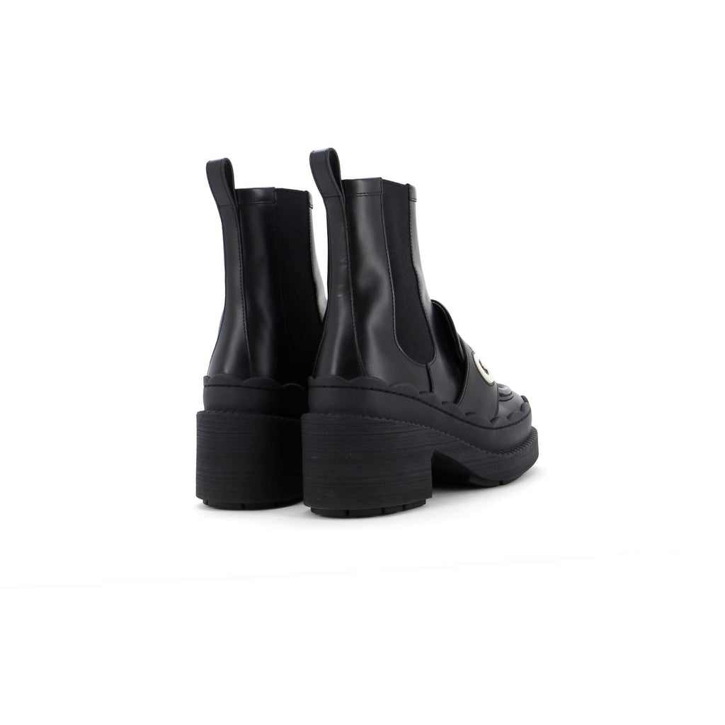 Women's Ornella Logo Ankle Boots Leather