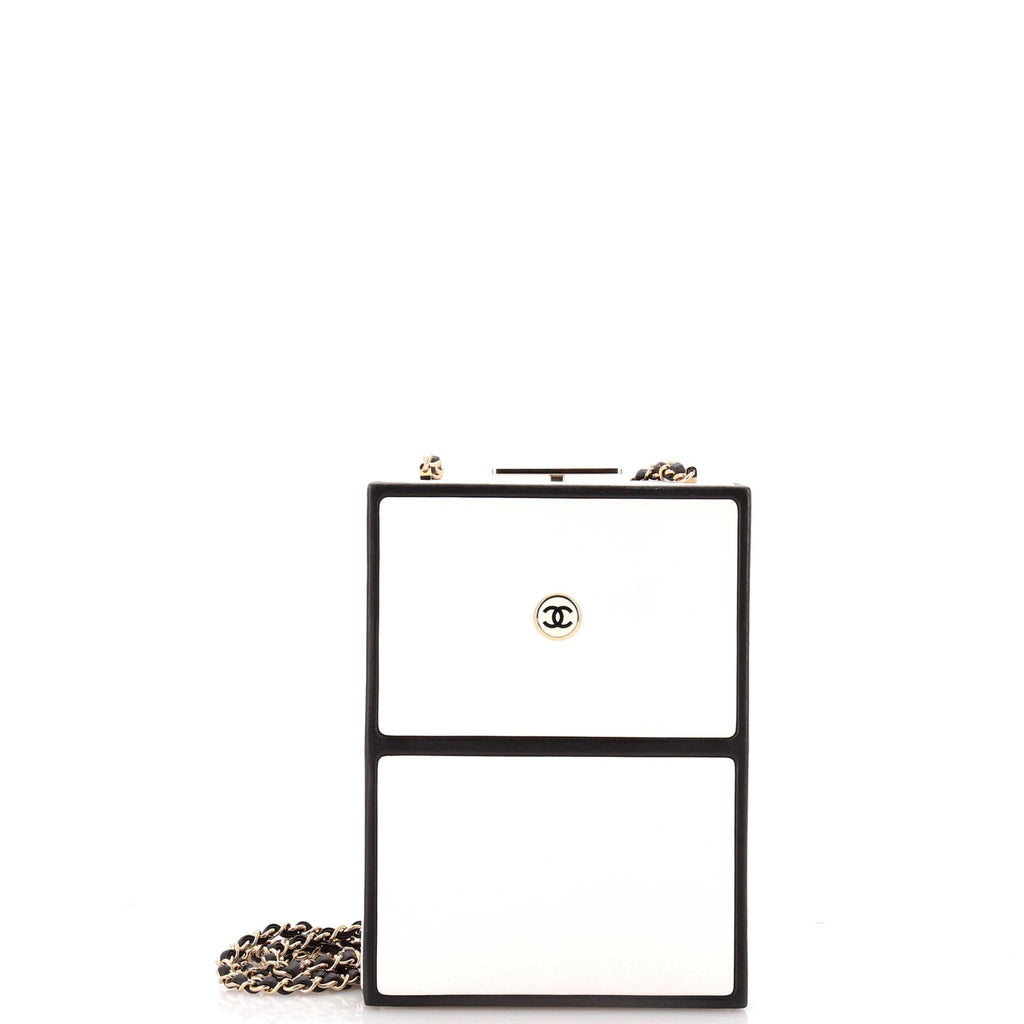 No.5 Perfume Box Evening Clutch Leather