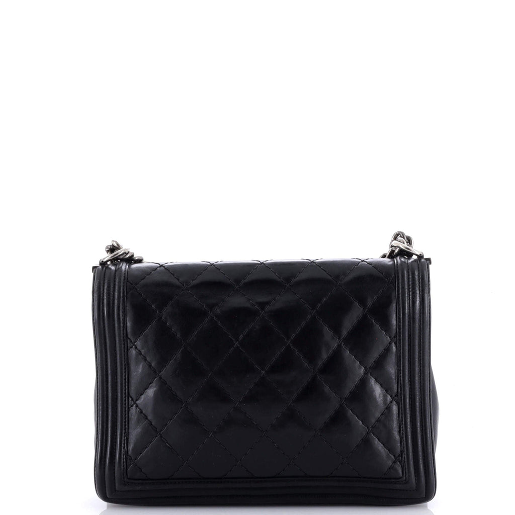 Boy Flap Bag Quilted Calfskin Large