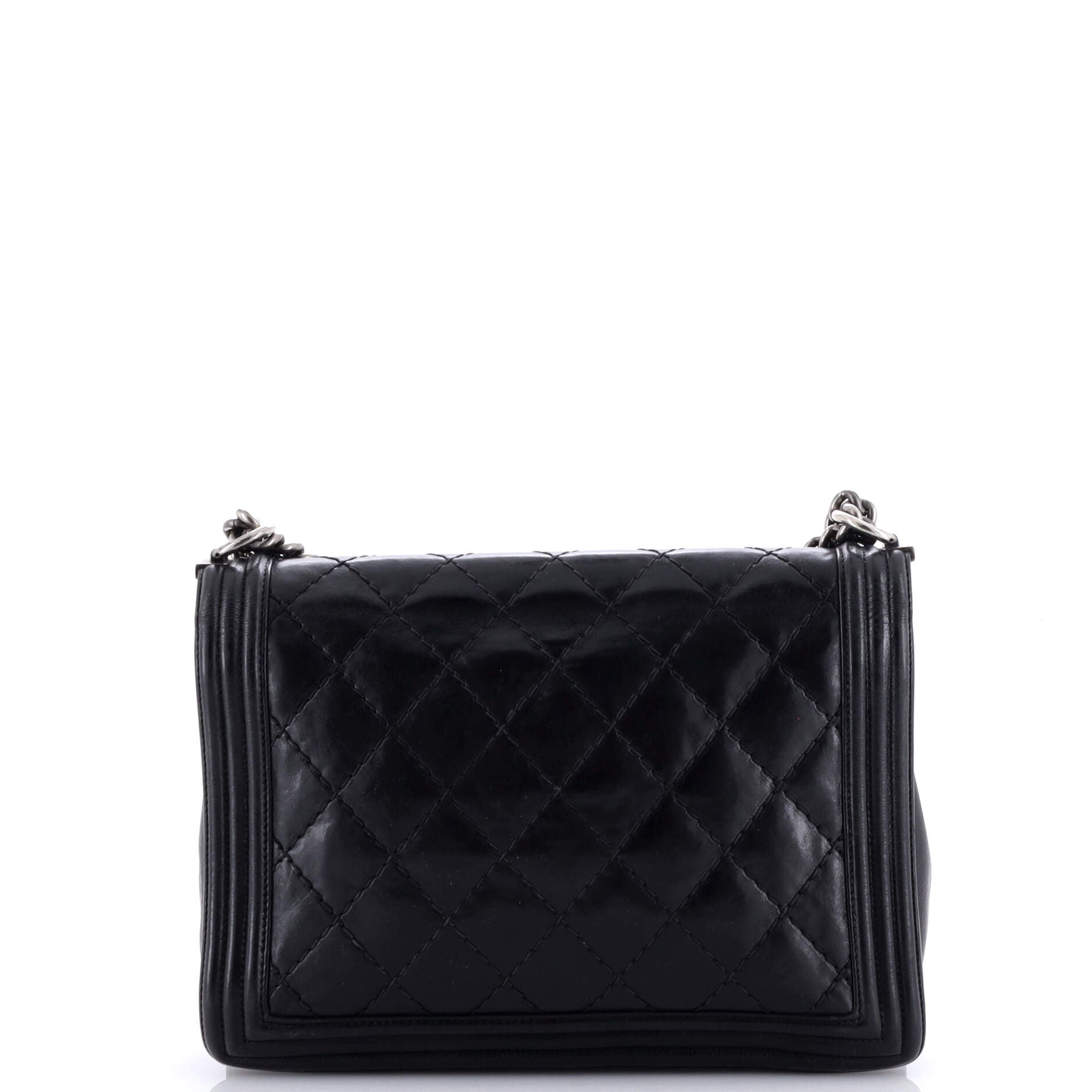 Boy Flap Bag Quilted Calfskin Large
