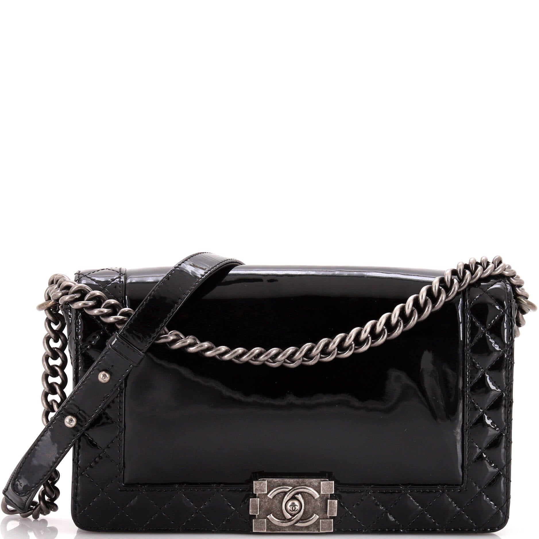 Reverso Boy Flap Bag Patent New Medium