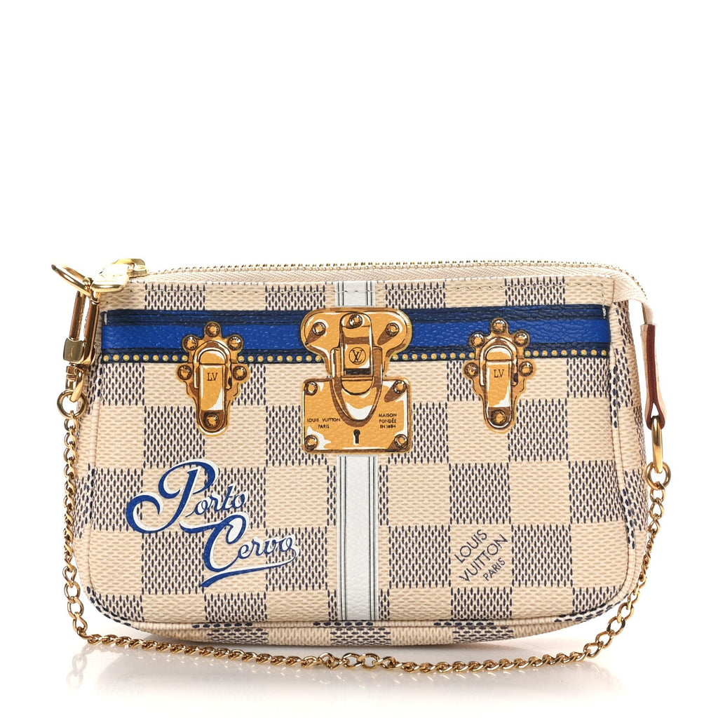 Damier Azur Summer Trunks Porto Cervo Mini Pochette Accessories