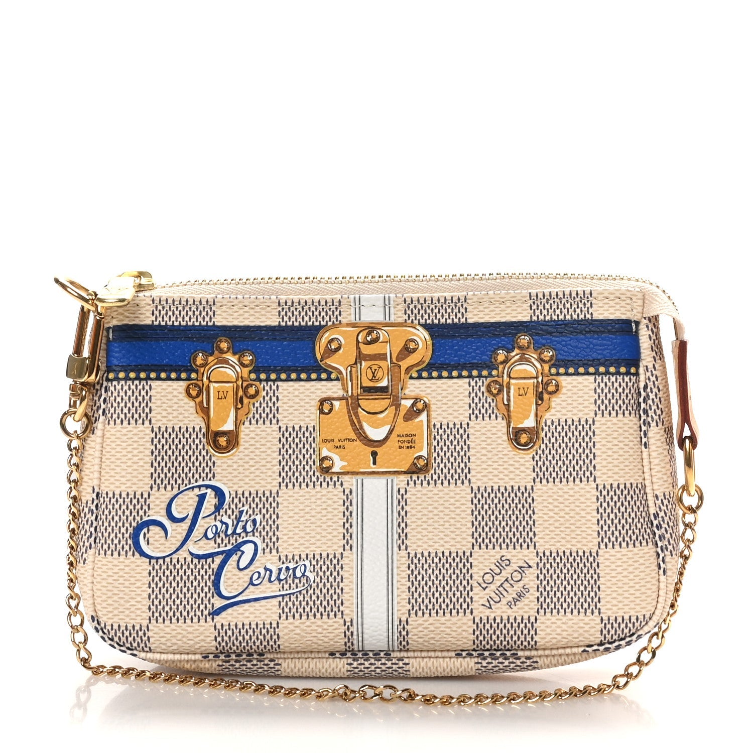 Damier Azur Summer Trunks Porto Cervo Mini Pochette Accessories