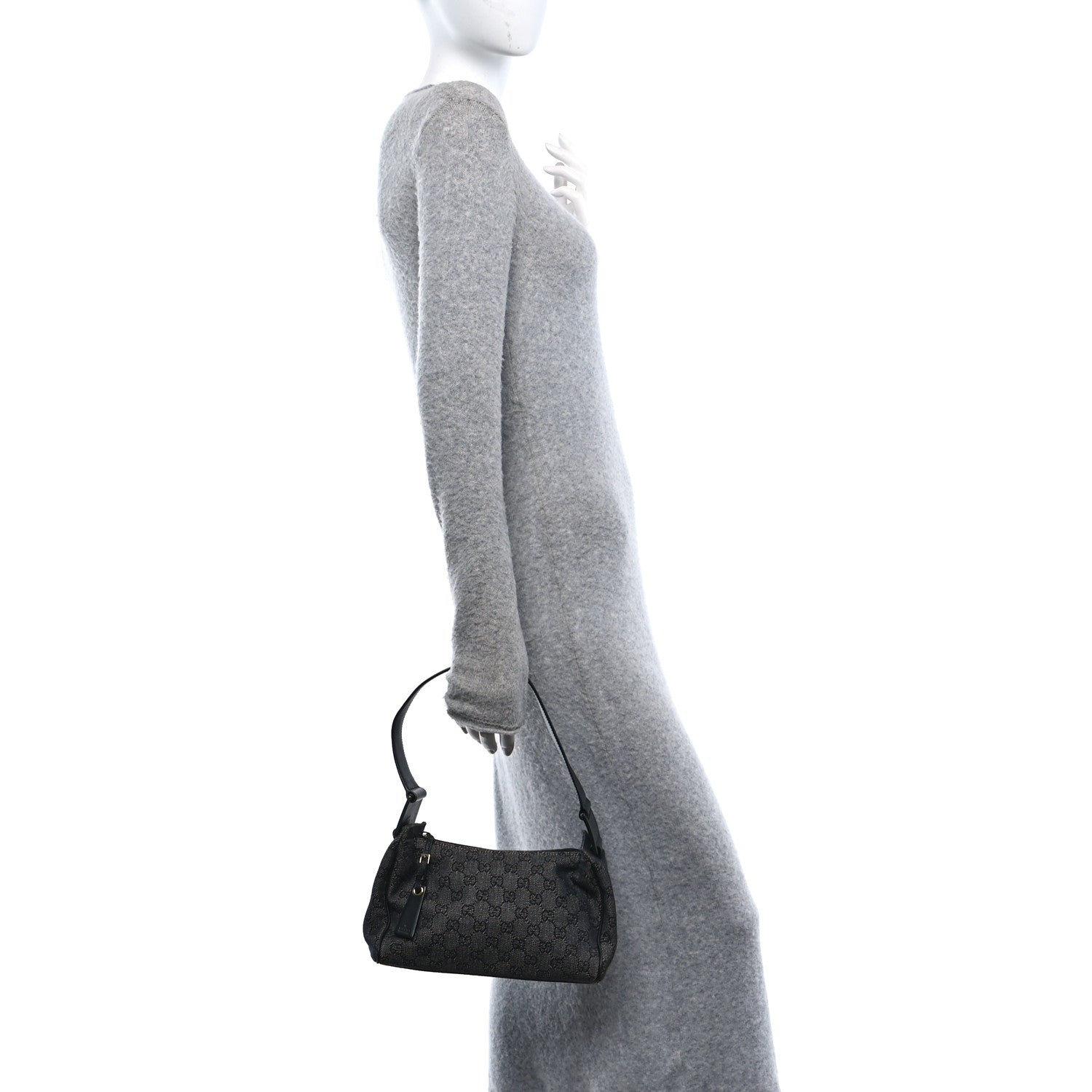 Monogram GG Signature Shoulder Bag Black