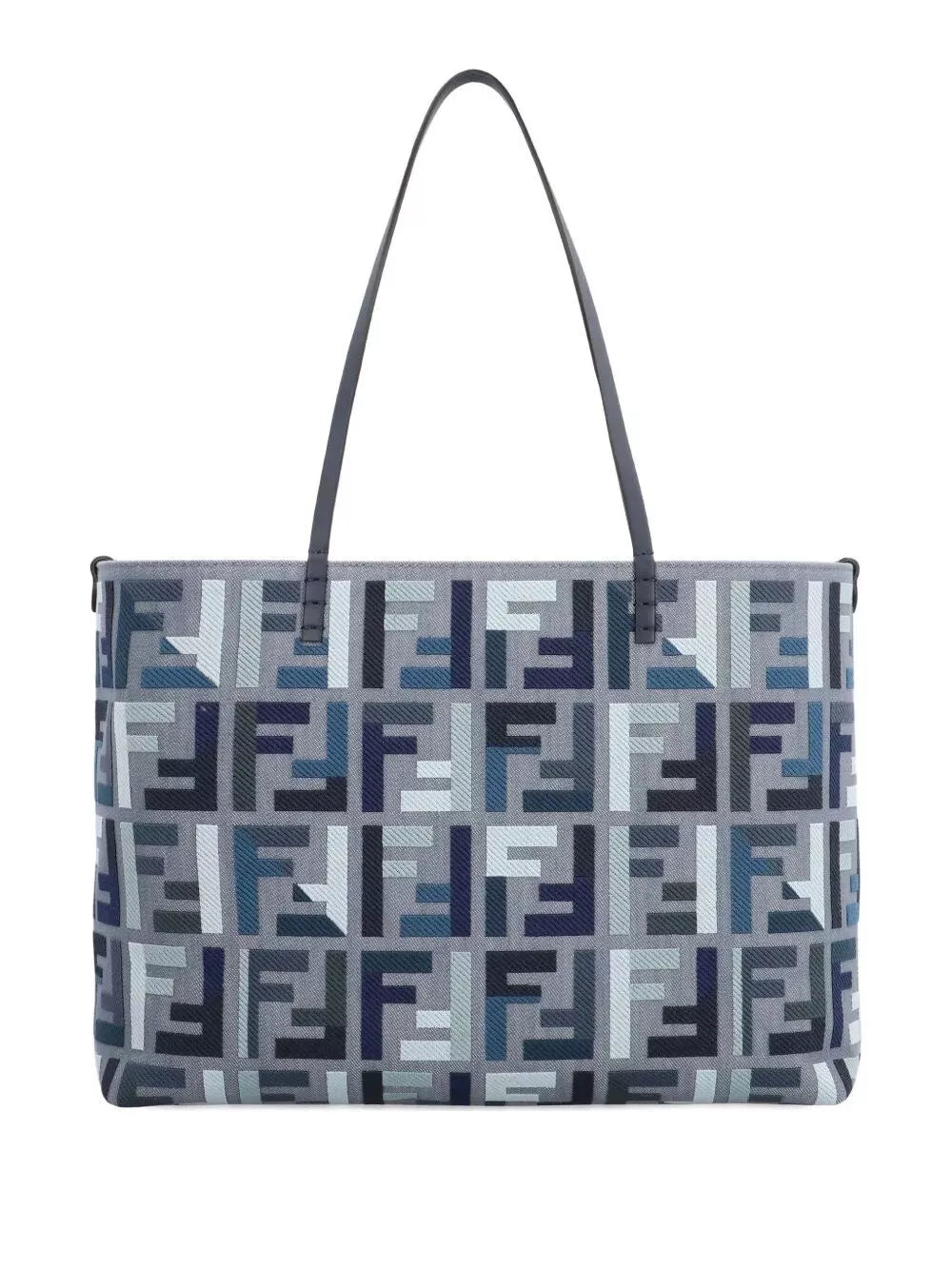 roll large canvas shopper with ff embroidery